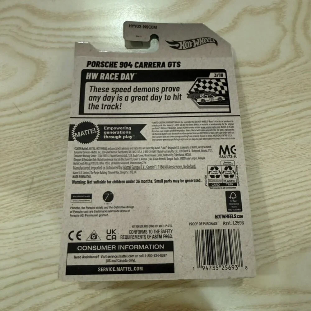 Hot Wheels Porsche 904 Carrera GTS HW Race Day Series (100/250)